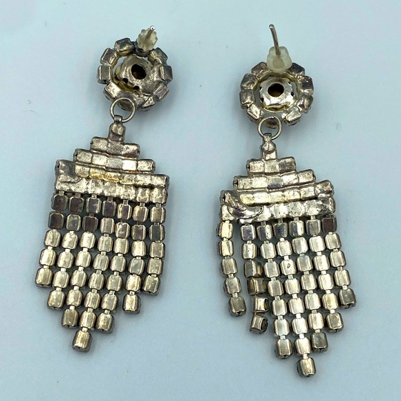 Costume Jewelry Dangle Jewel Earrings - Picture 2 of 3